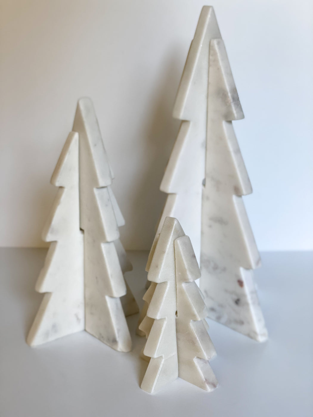 Marble Christmas Trees