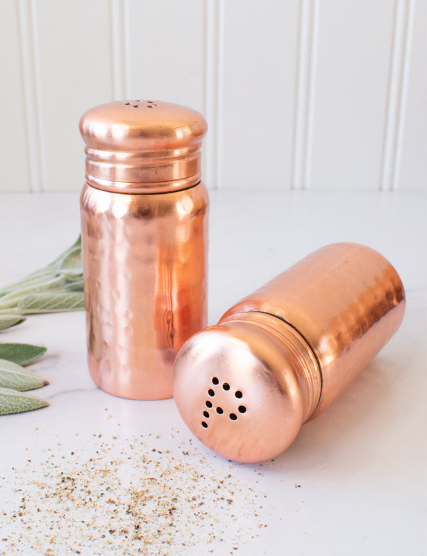 Copper Salt & Pepper Shakers