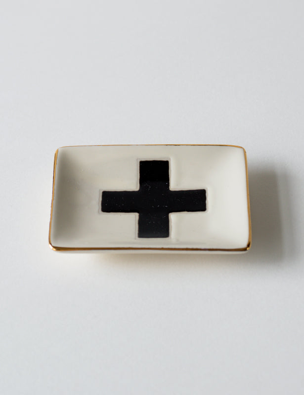 Small Catchall Dish with Swiss Cross