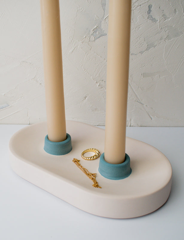 Two-tone Candleholder - Double